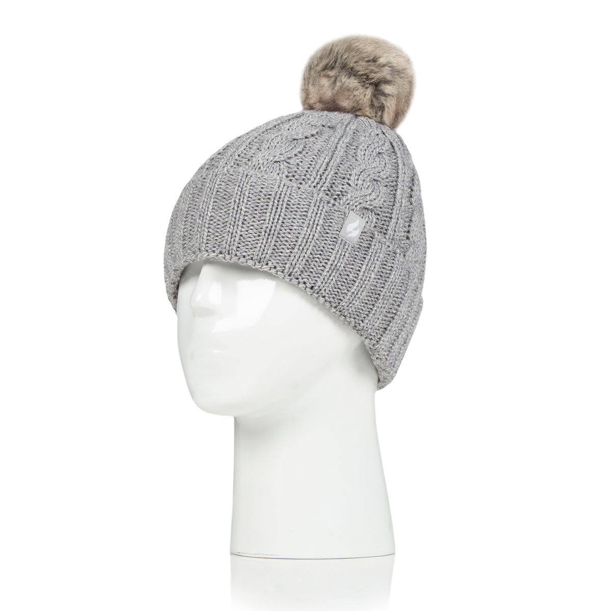 Bonnet Doux et Très chaud à pompon Femme Heat Holders