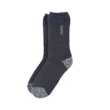 Chaussettes de sommeil Lumi originales pour hommes avec dessus en plumes - Charbon et gris