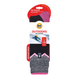Chaussettes longues de ski et de sports de neige Ultra Lite pour femmes - Zig Zag noir et rose