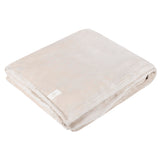 Couverture/jet thermique en polaire de luxe - Sable blanc