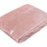 Couverture/jet thermique en polaire de luxe - Rose sombre