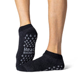 Chaussettes pantoufles originales pour hommes - Noir et charbon de bois