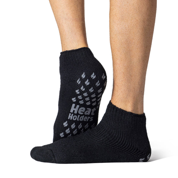 Chaussettes pantoufles originales pour hommes - Noir