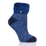 KIDS Lounge Twist Chaussettes avec haut confortable en plumes - Bleu marine
