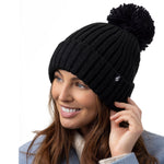 Ladies Arden Pom Pom Hat - Black