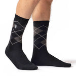 Chaussettes Ultra Lite Caracas Argyle pour hommes - Noir