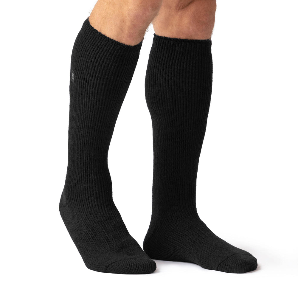 Chaussettes longues originales Bigfoot pour hommes - Noir