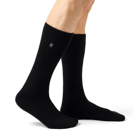 Chaussettes unies Lite Dunlin pour hommes - Noir