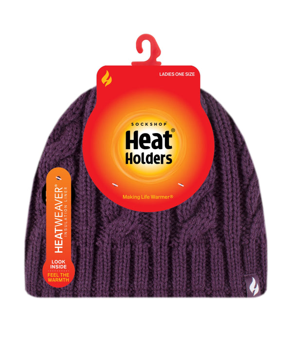 Bonnet Thermique Original pour Femme - Violet Uni