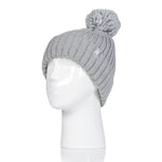 Chapeau Arden Pom Pom pour Femme - Gris Clair