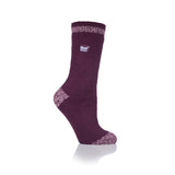 Chaussettes originales Gilmorton Twist pour dames - Vin