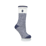 Ladies Original Snowdrop Twist Socks - Soft Navy