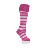 Chaussettes originales pour bottes en caoutchouc pour femme - Rayures roses