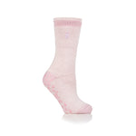 Chaussettes pantoufles originales Florence pour femmes - Rose poudré