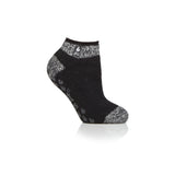 Ladies Original Pisa Ankle Slipper Socks - Black