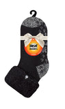 Chaussettes de détente originales Queenstown pour dames avec haut à revers - Noir