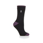 Chaussettes à talon et orteils Prague Original pour dames - Noir et violet