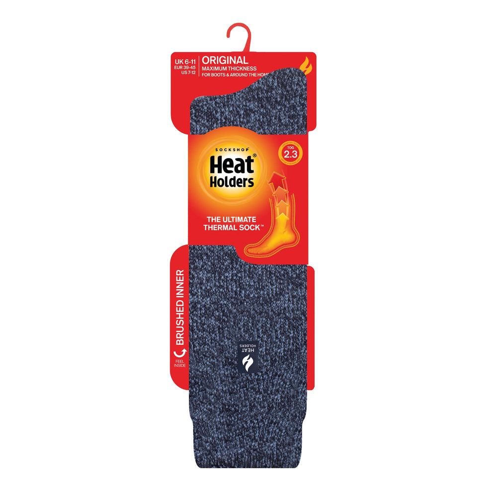 Chaussettes longues originales pour hommes - Denim