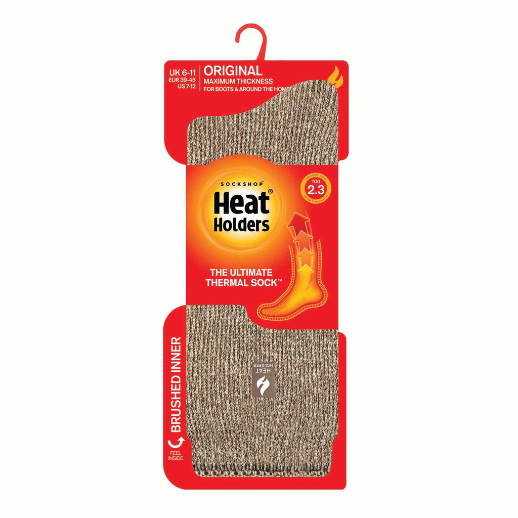 Mens Original Nevis Twist Socks Oatmeal Heat Holders