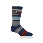 Mens Original Galway Multi Stripe Socks - Indigo & Merlot