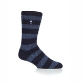 Chaussettes originales Palermo Chunky Stripe pour hommes - Bleu marine et denim