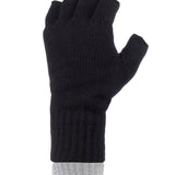 Mens Fingerless Gloves - Black