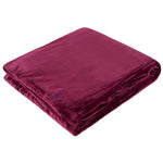 Couverture/jet thermique en polaire de luxe - Claret