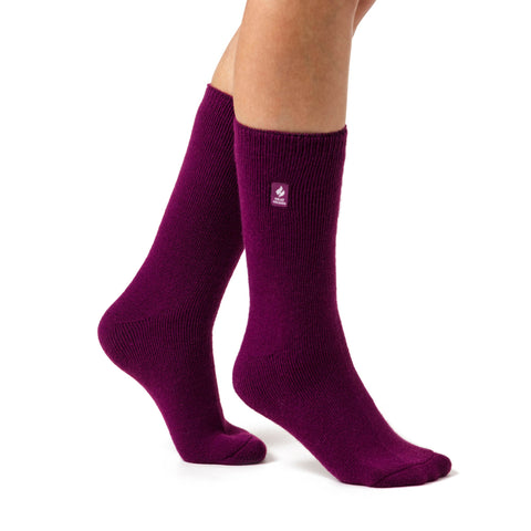 Chaussettes thermiques Lite pour dames - Fuchsia