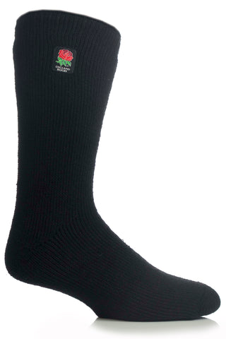 Mens Original Bigfoot England Rugby Supporter Socks - Black