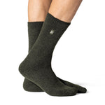 Chaussettes thermiques originales pour hommes - Forest Green Twist