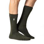 Chaussettes unies Lite Dunlin pour hommes - Vert forêt