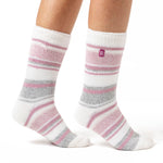 Ladies Original Palma Multi Stripe Socks - Ivory