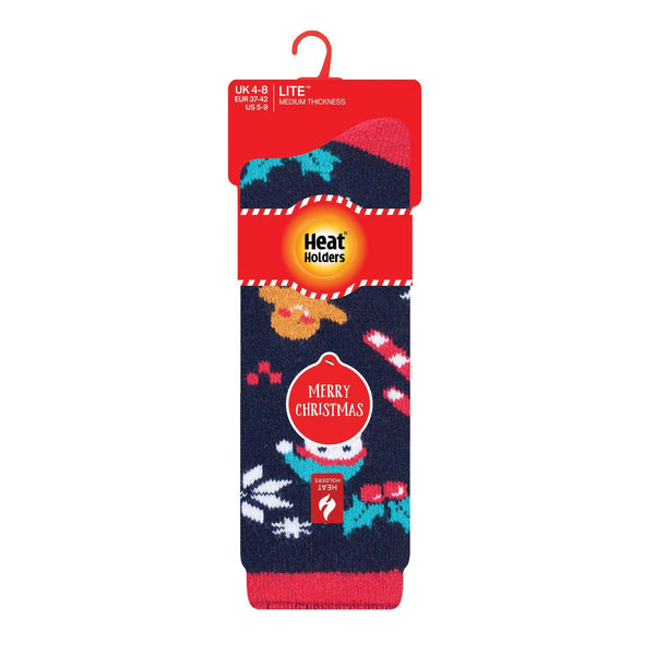 Chaussettes de Noël Lite pour dames - Plaisir festif