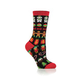 Chaussettes de Noël Lite pour dames - Pain d'épices et boules