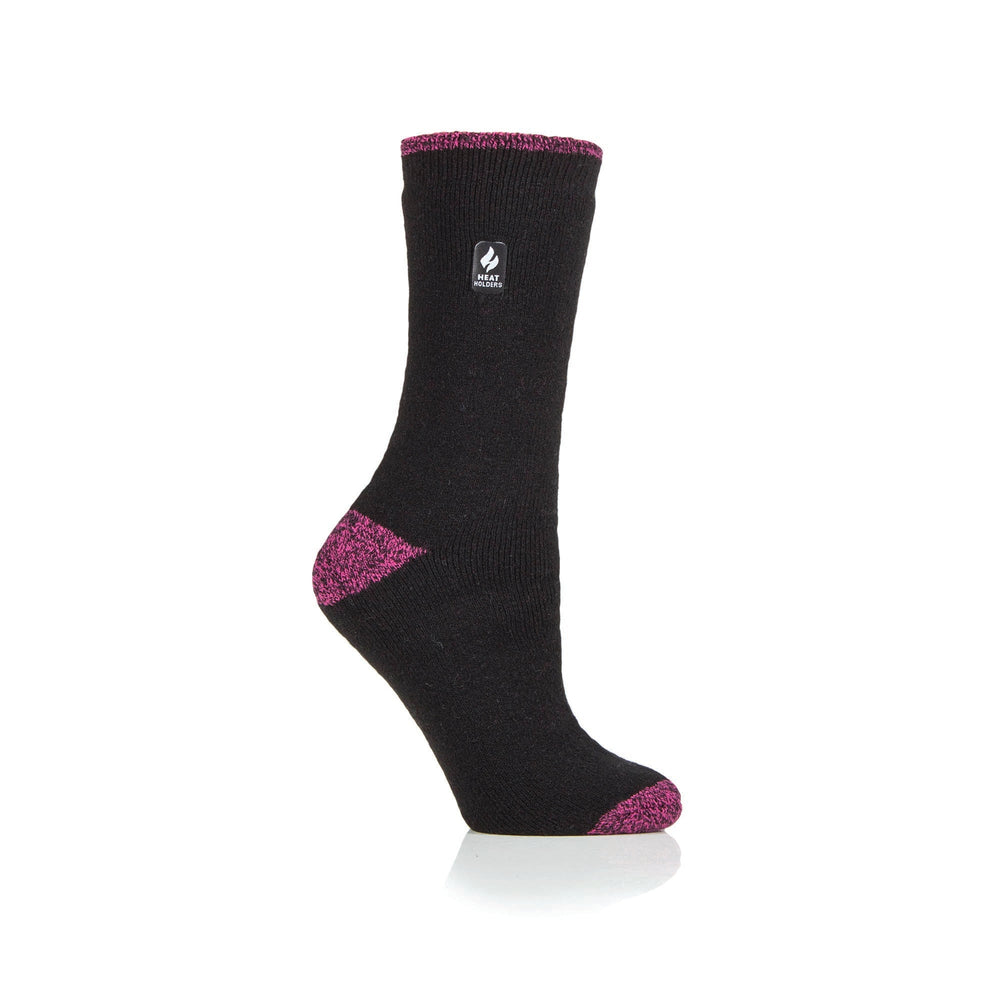 Chaussettes à talons et orteils Lite Tenerife pour femmes - Noir et Baies