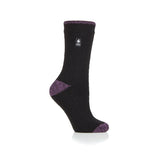 Chaussettes à talon et orteils Lite Tenerife pour femmes - Noir et violet
