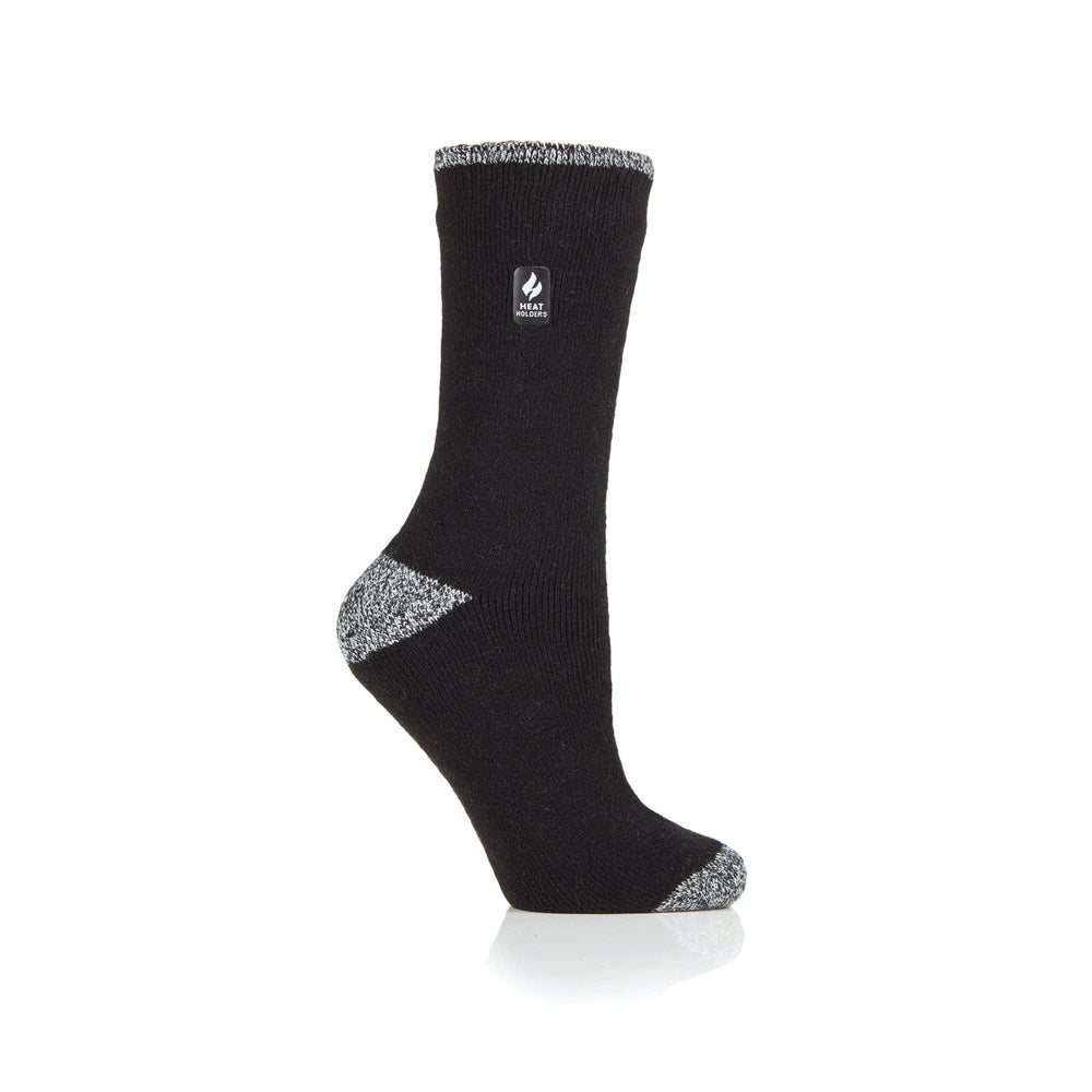 Chaussettes à talon et orteils Lite Tenerife pour femmes - Noir et blanc