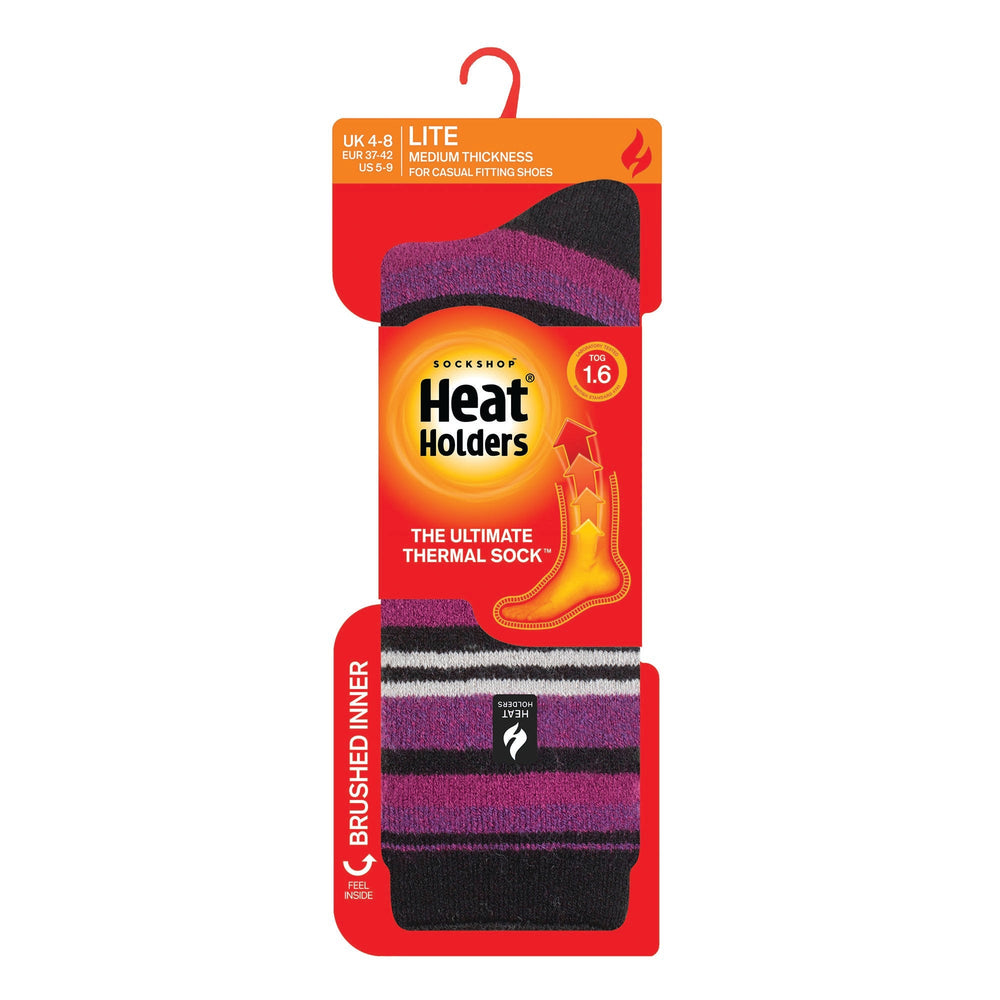 Chaussettes Dames Lite Antalya Multi Stripe - Noir