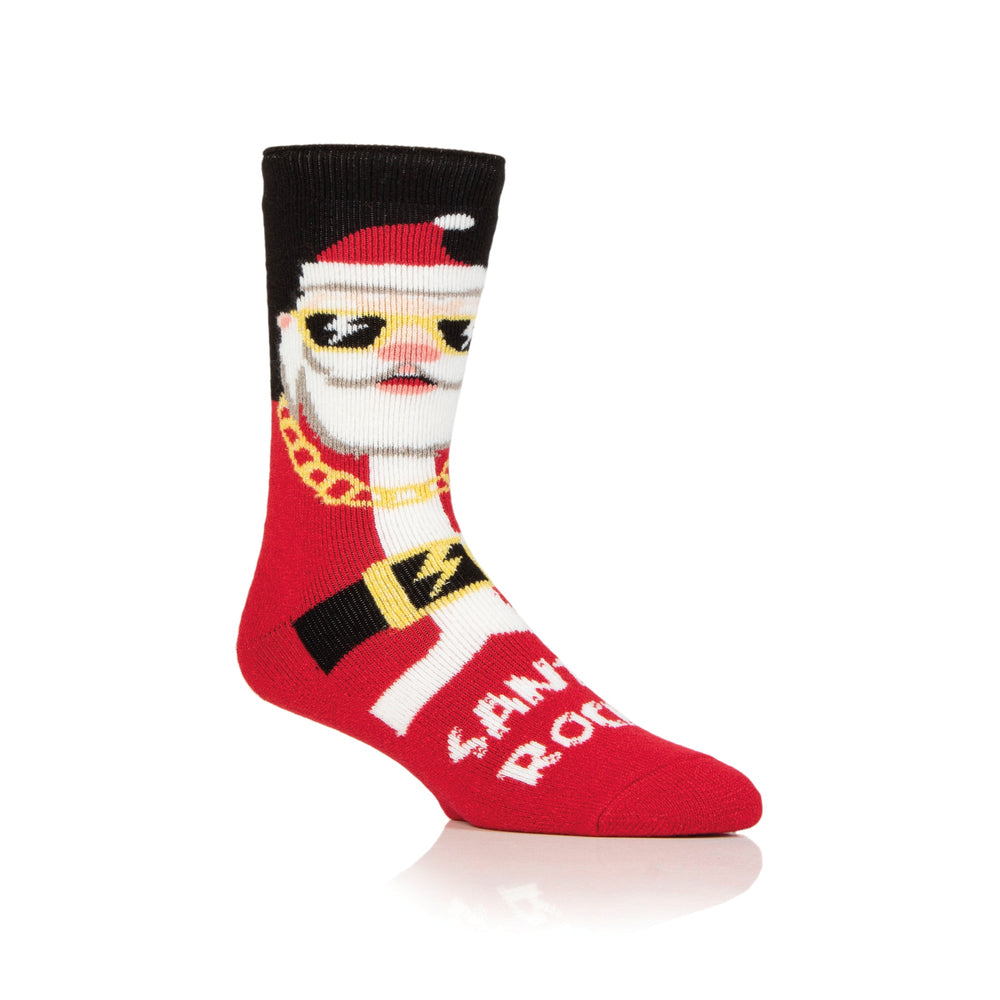 Chaussettes de Noël Lite pour hommes - Cool Santa