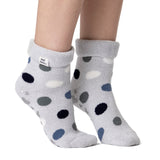 Chaussettes de détente Lite Lyra pour dames avec haut à revers - Points argentés