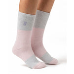 Chaussettes Original Catania Center Stripe pour Femme - Rose Poudré et Argent