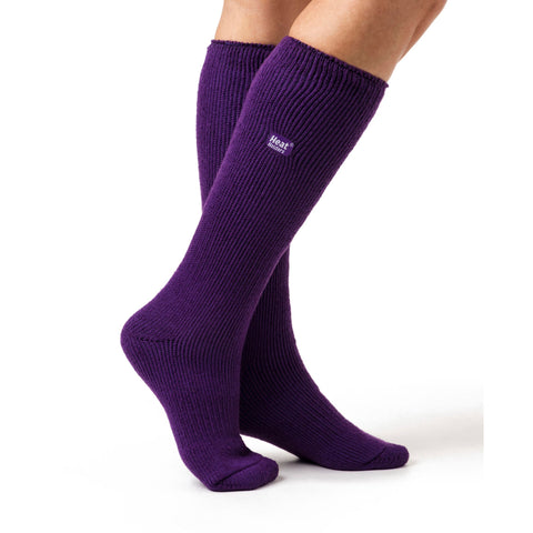 Chaussettes longues originales pour femmes - Violet