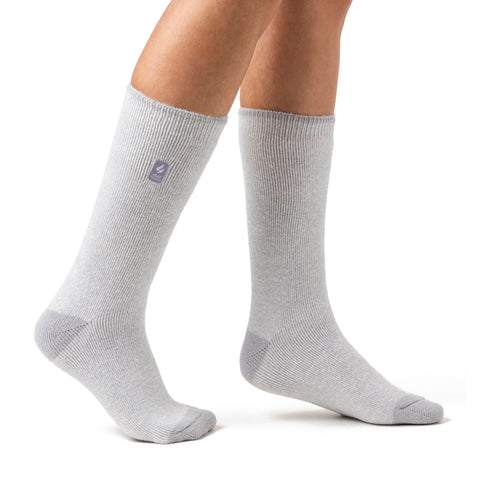 Chaussettes à talon et orteils Lite Venice pour femmes - Argent et gris