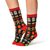 Chaussettes de Noël Lite pour dames - Pain d'épices et boules