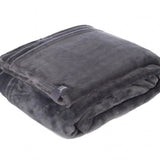 Couverture/jet thermique en polaire de luxe - Argent antique