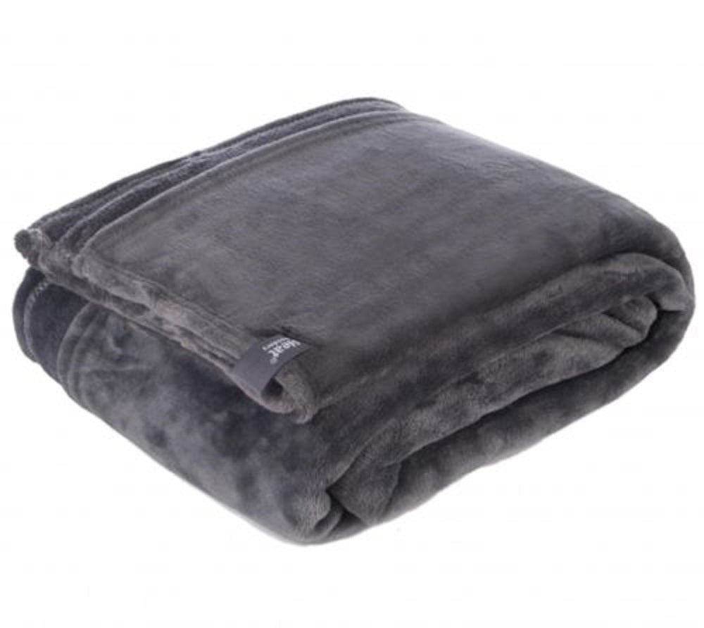 Couverture/jet thermique en polaire de luxe - Argent antique