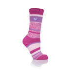 Chaussettes Bosworth Twist Stripe originales pour femmes - Rose et violet