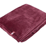 Couverture/jet thermique en polaire de luxe - Cerise