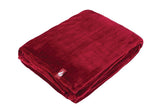 Luxury Fleece Thermal Blanket/Throw - Cranberry