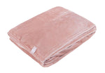 Couverture/jet thermique en polaire de luxe - Rose sombre